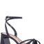 Black Glitter Ankle-Strap Heels