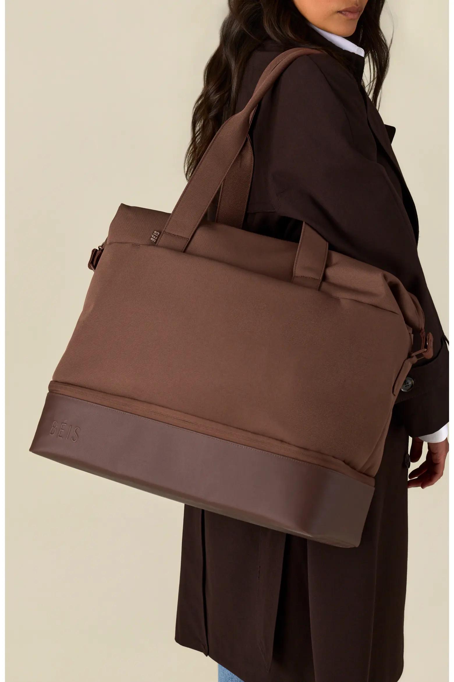 Brown Large Travel Tote