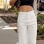 White Wide-Leg Jeans