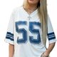 White and Blue Varsity Jersey