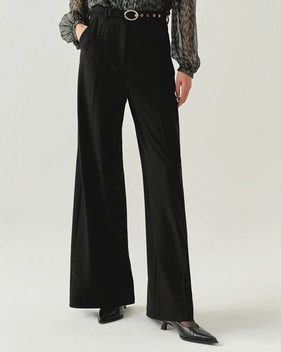 Black Wide-Leg Trousers