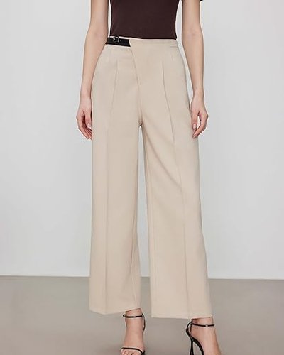 Cream Tailored Trousers