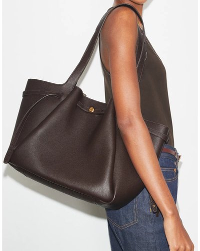 Braune Tote-Bag aus Leder