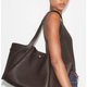 Dark Brown Leather Tote