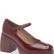 Burgundy Mary Jane Heels