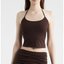Brown Halter Crop Top