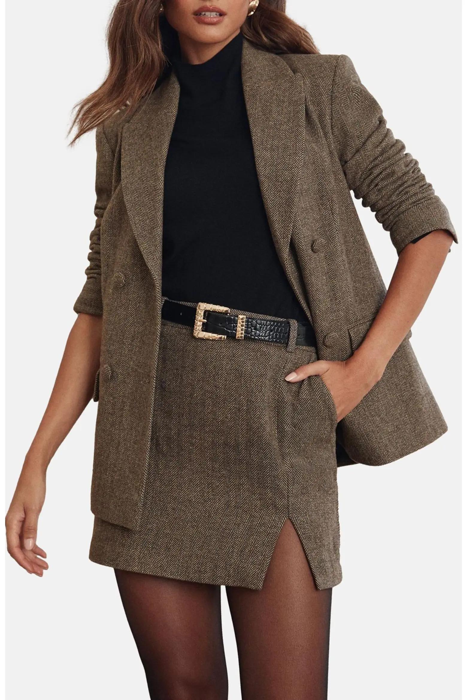 Brown Tailored Blazer