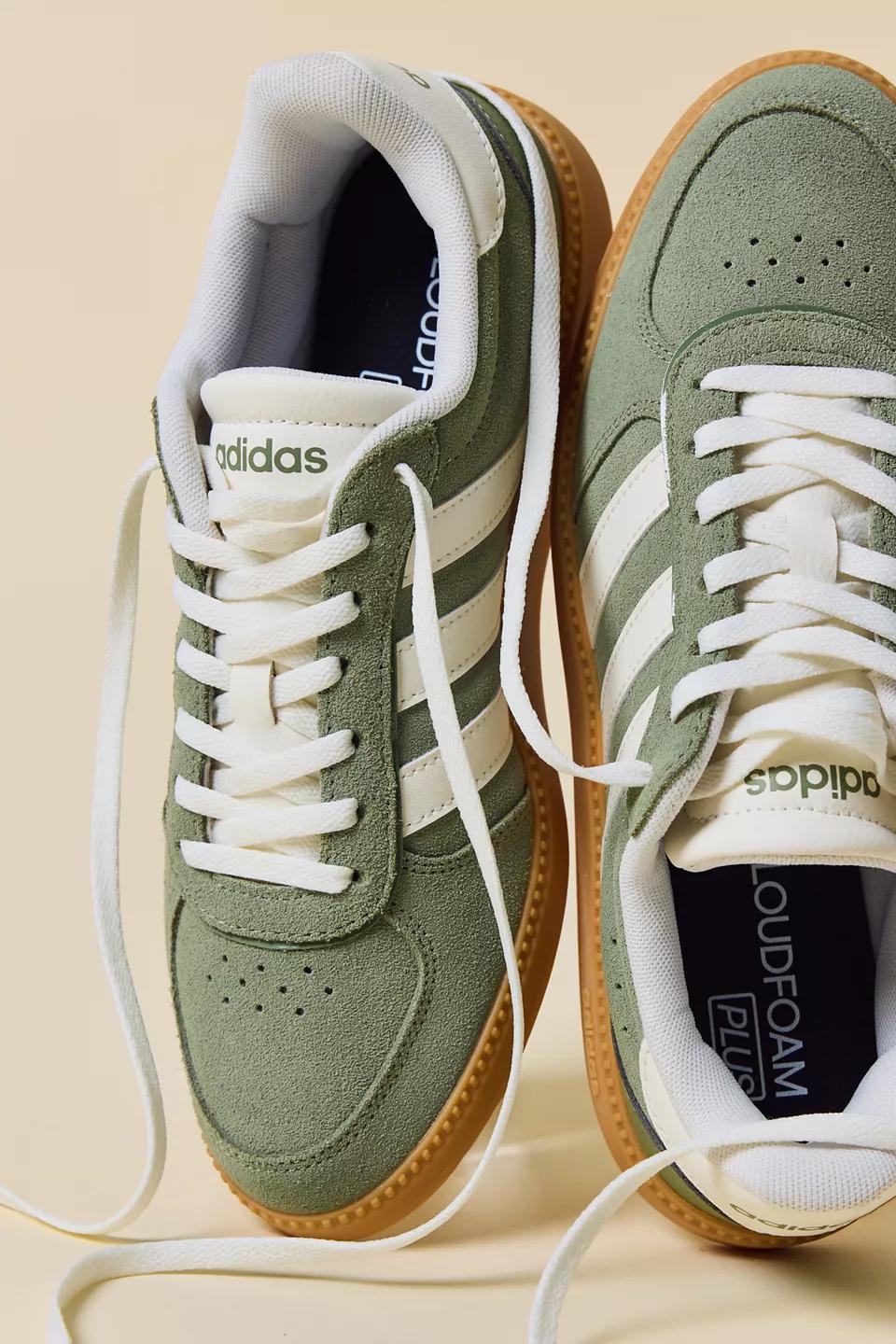 Olive Suede Retro Sneakers
