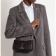 Black Leather Chain-Strap Bag