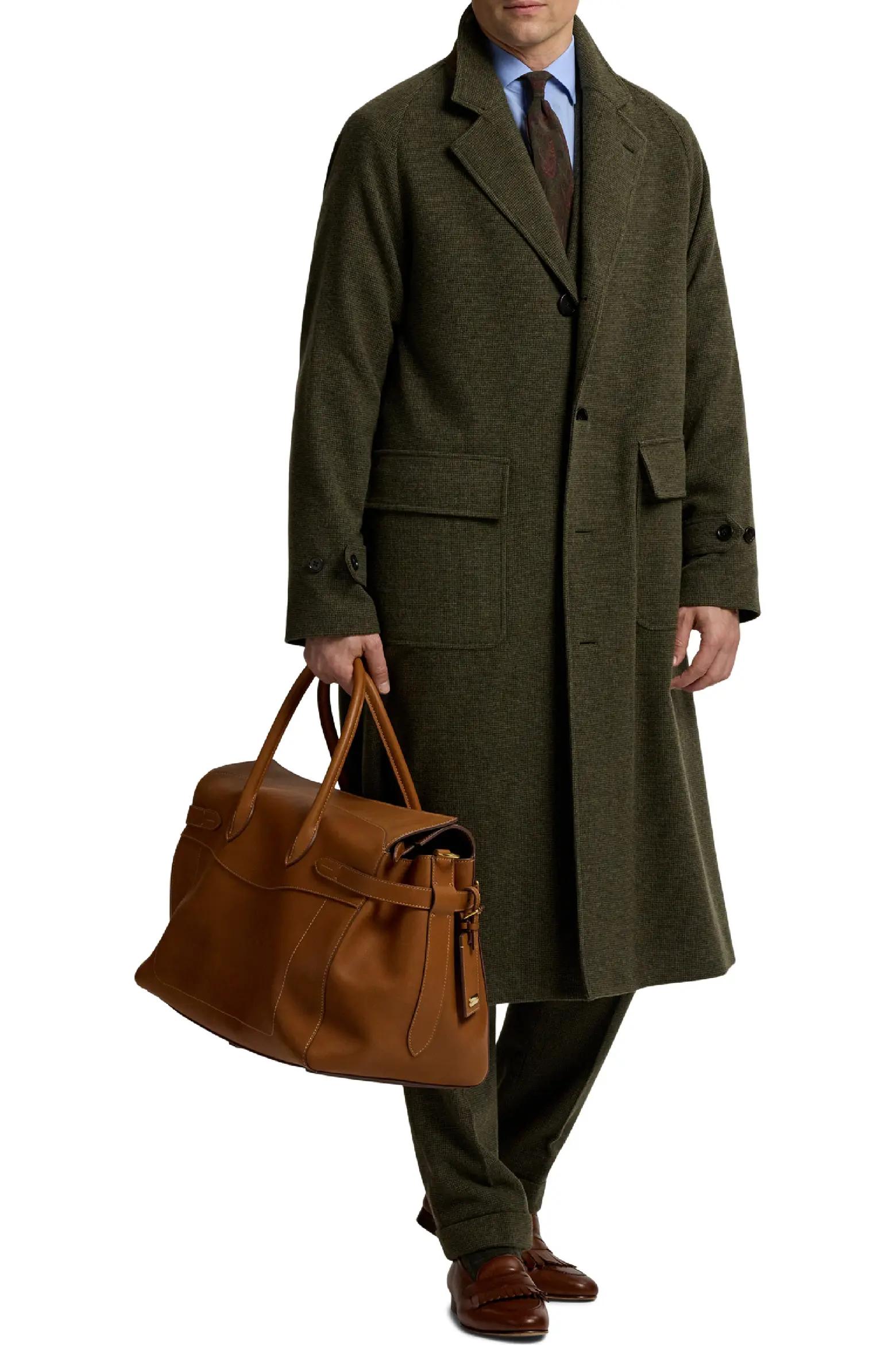 Brown Structured Weekender Bag