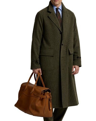 Brown Structured Weekender Bag