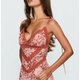 Pink Floral Lace Mini Dress