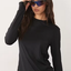 Black Long-Sleeve Crew Tee