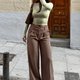 Braune Marlenehose