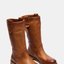 Tan Leather Knee-High Boots