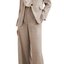 Taupe Pinstripe Trousers