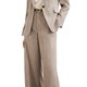 Taupe Pinstripe Trousers
