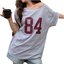 Grey Number Graphic T-Shirt