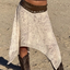Cream Lace Handkerchief Midi Skirt