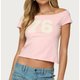 Pink Varsity Graphic Tee