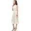 Cream Ribbed Midi Dress