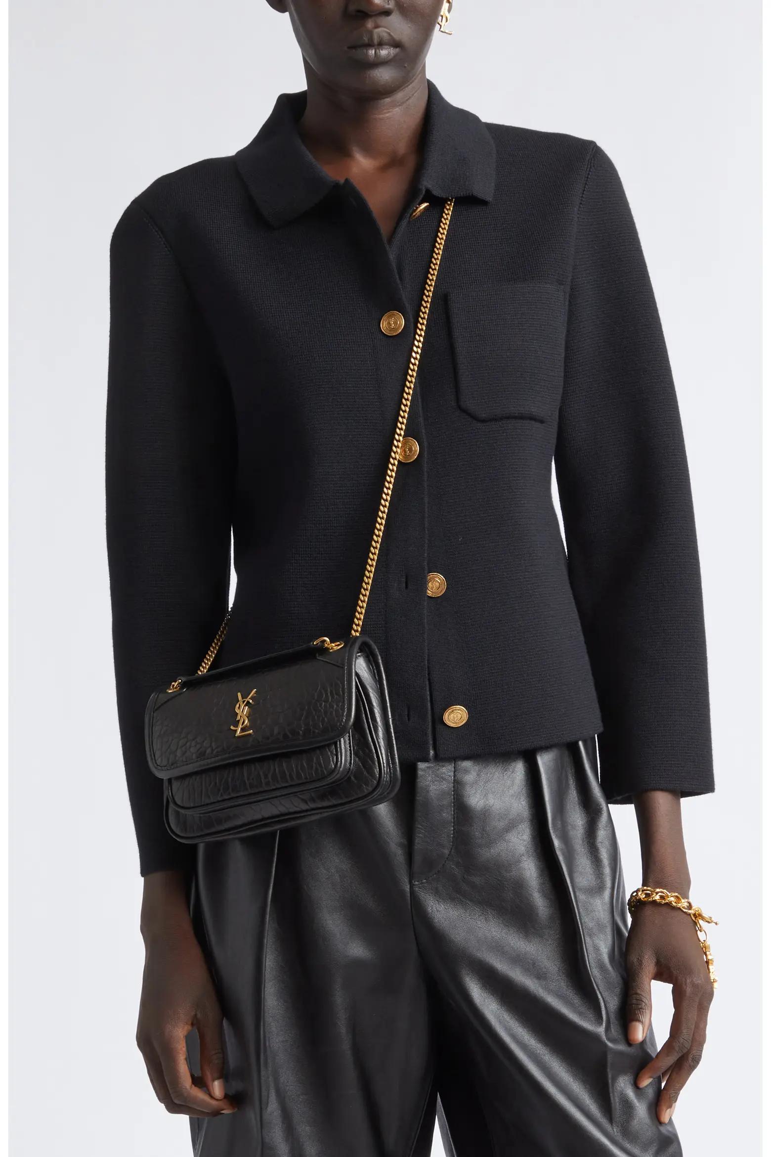 Black Chain Crossbody Bag