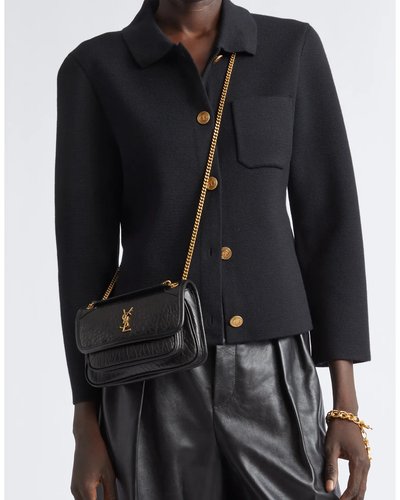 Black Chain Crossbody Bag
