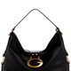 Schwarze Schultertasche mit Griff