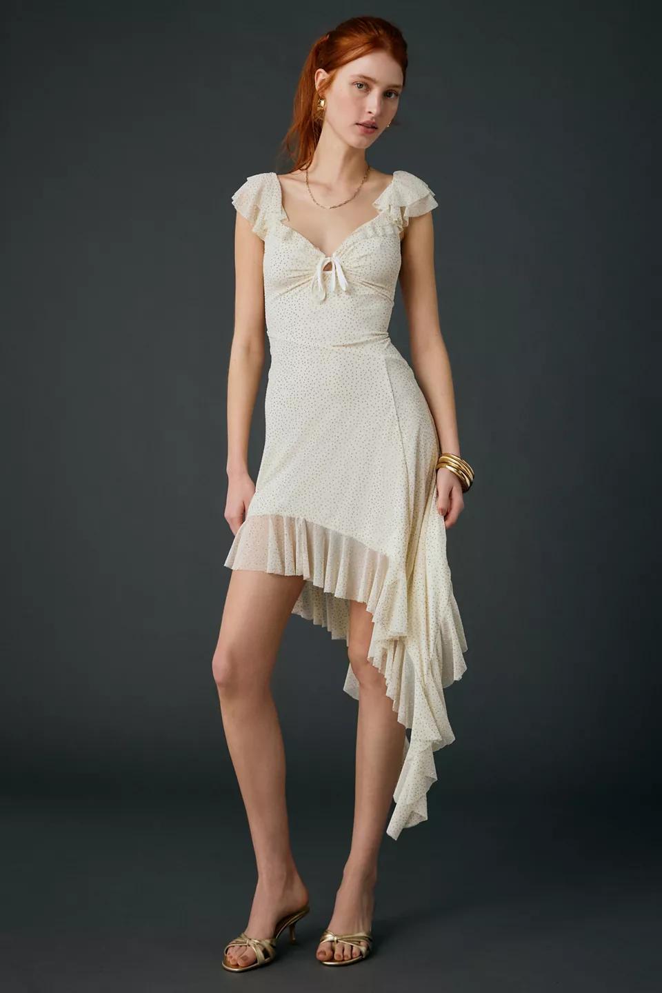 Cream Woven Leather Clutch