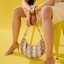 Snake-Print Crescent Shoulder Bag