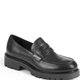 Black Lug-Sole Loafers