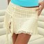 White Lace Handkerchief Mini Skirt