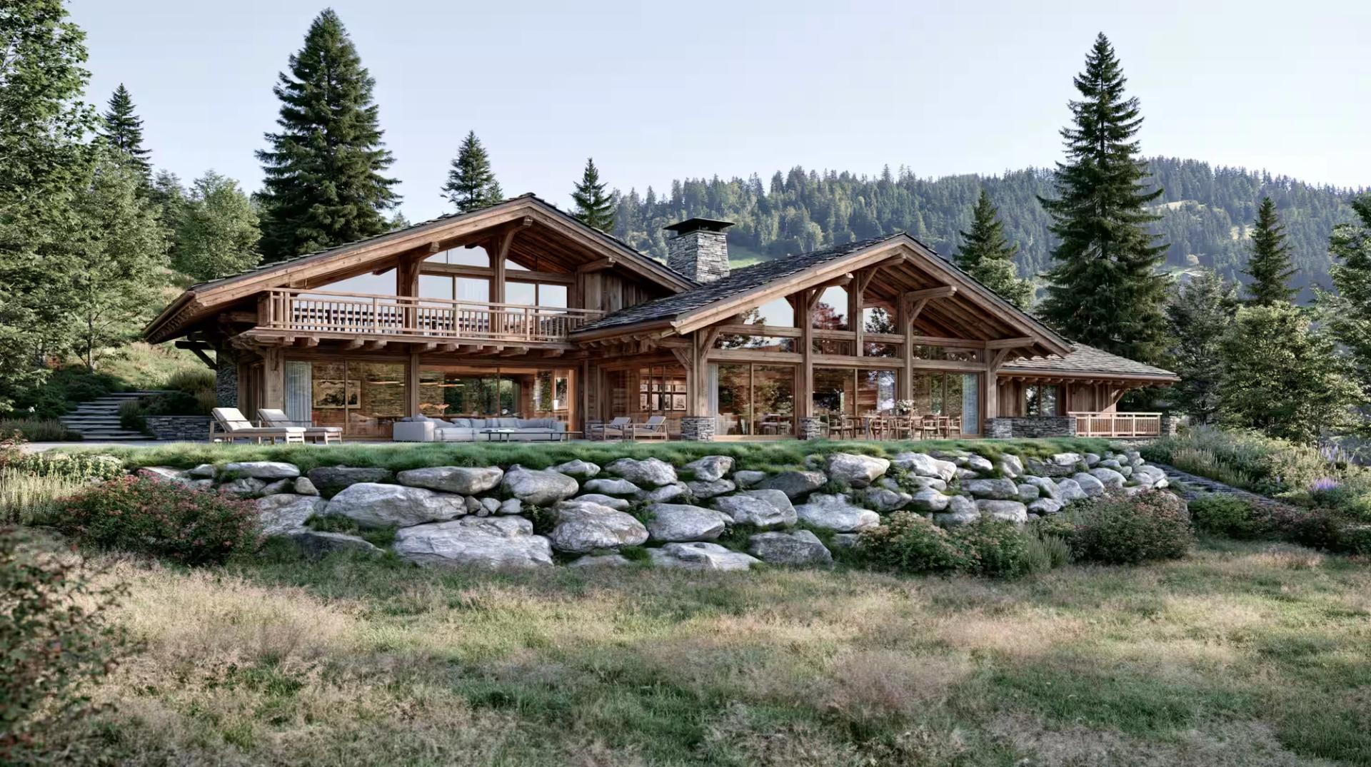 Alpines Chalet in den französischen Alpen