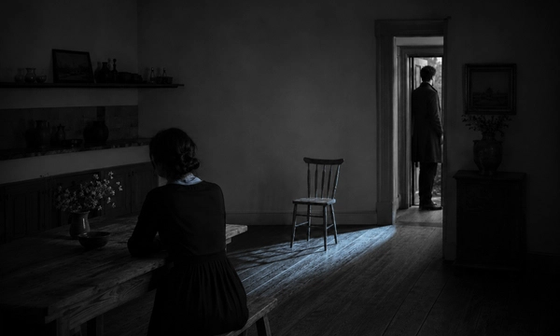 Two partners alone in a dark room, turned away from each other, illustrating how long it takes to get over an affair.