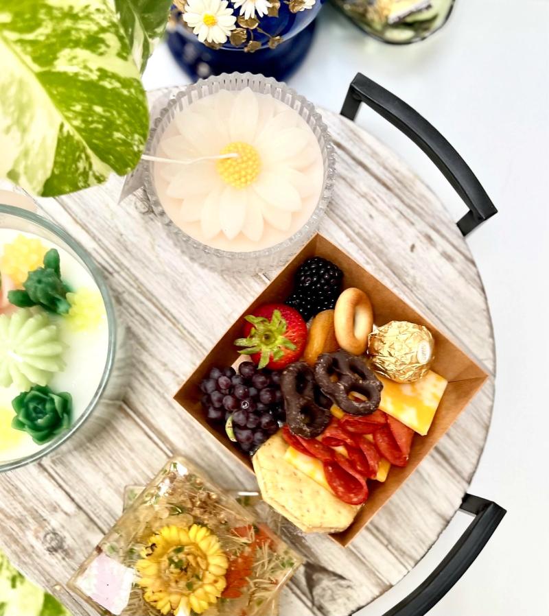 Fun kids lunchbox with variety of snacks