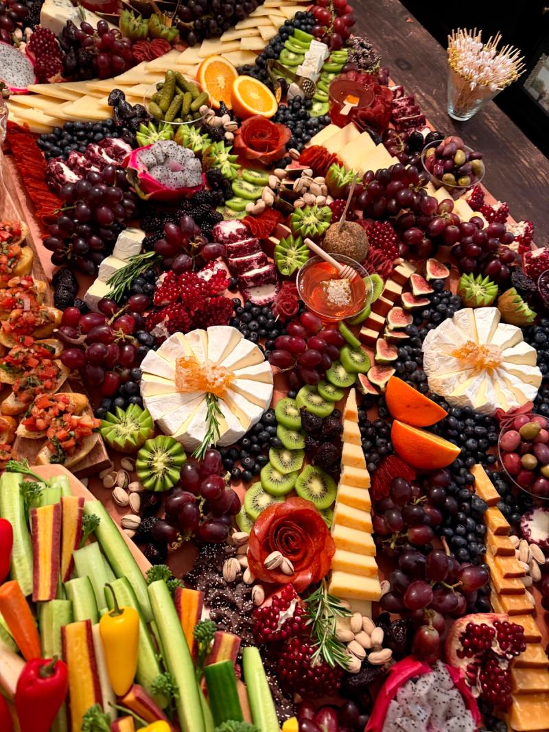 Beautiful grazing table arrangement