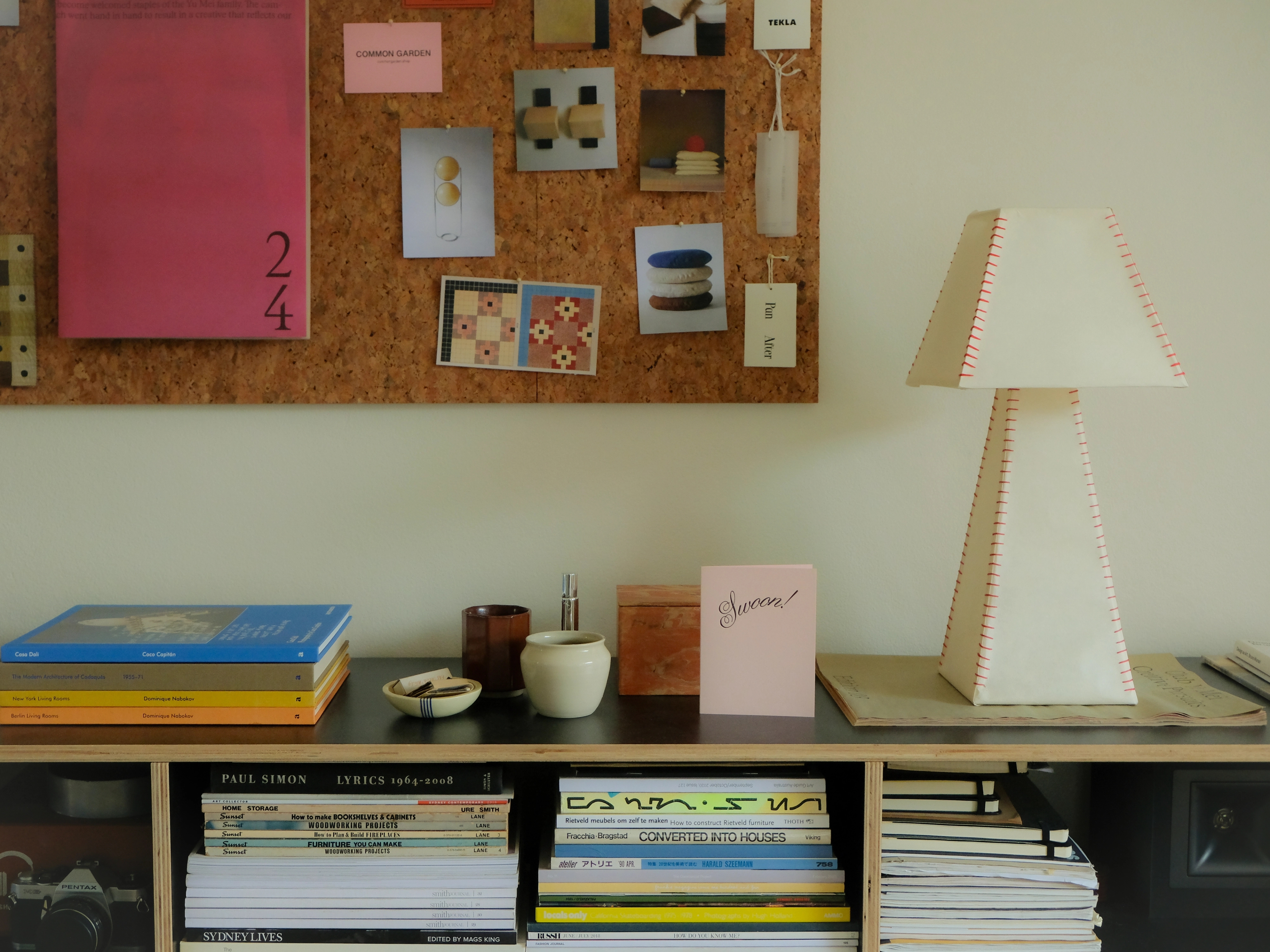 card on dresser