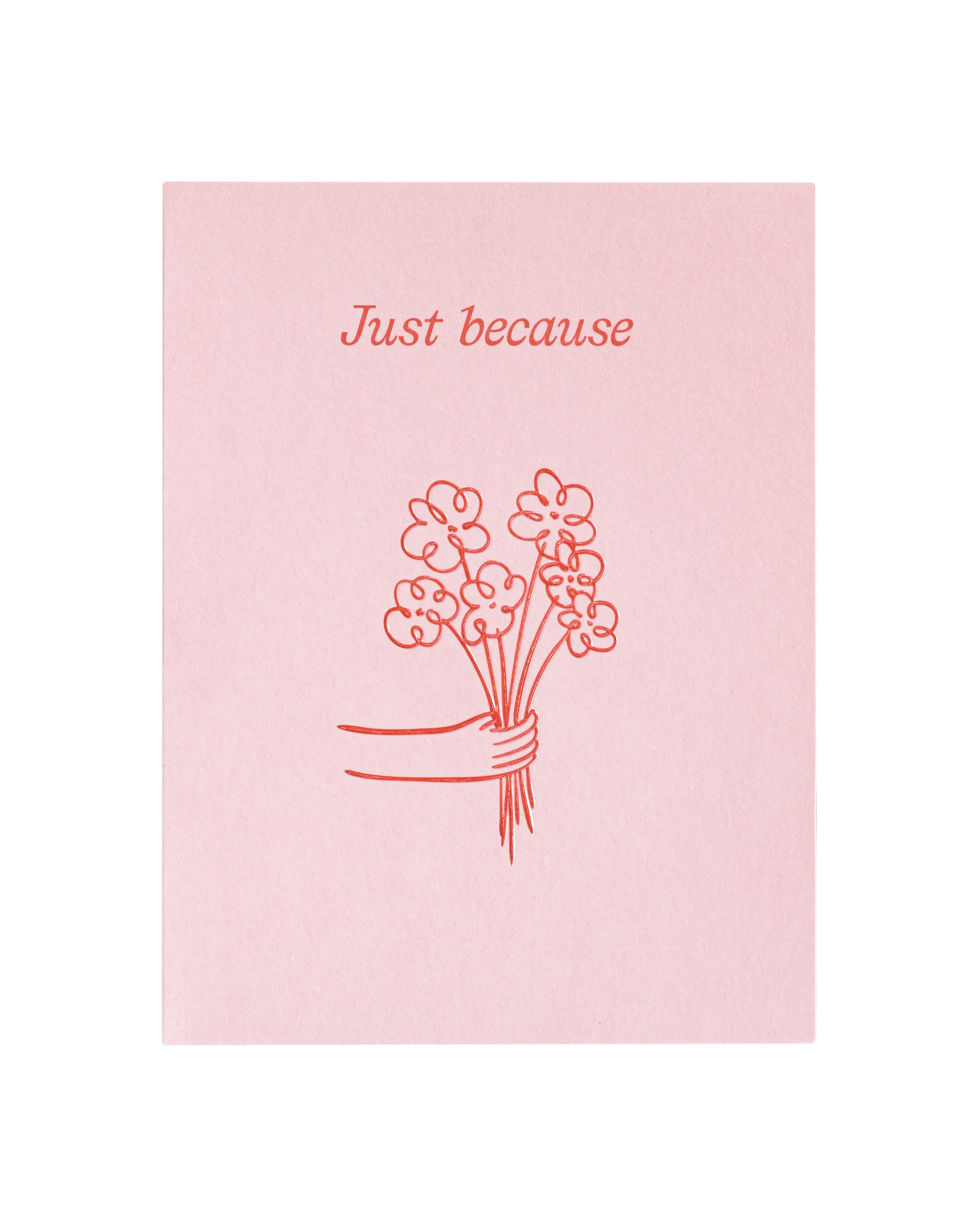 Front view of greeting card