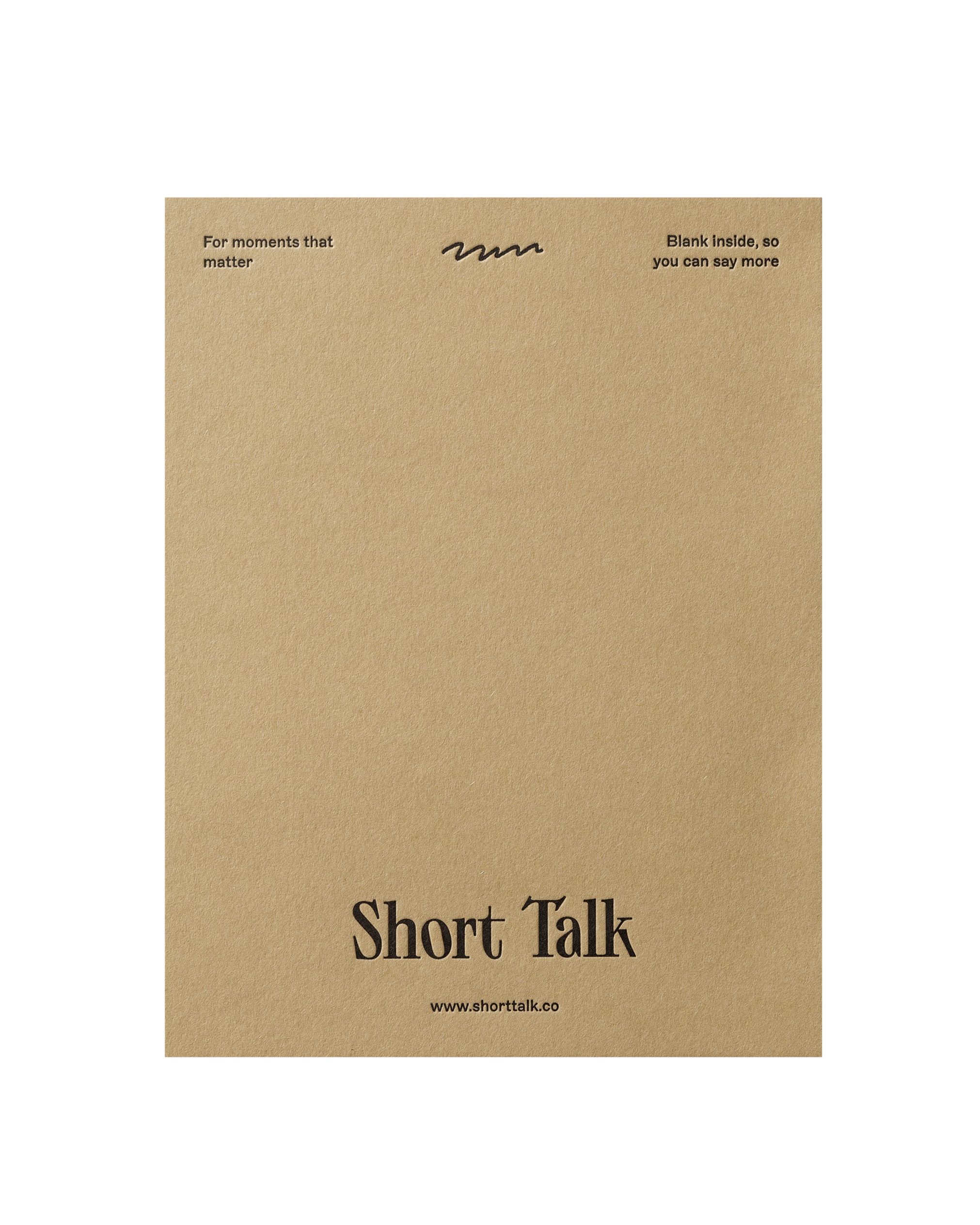 Back view of greeting card