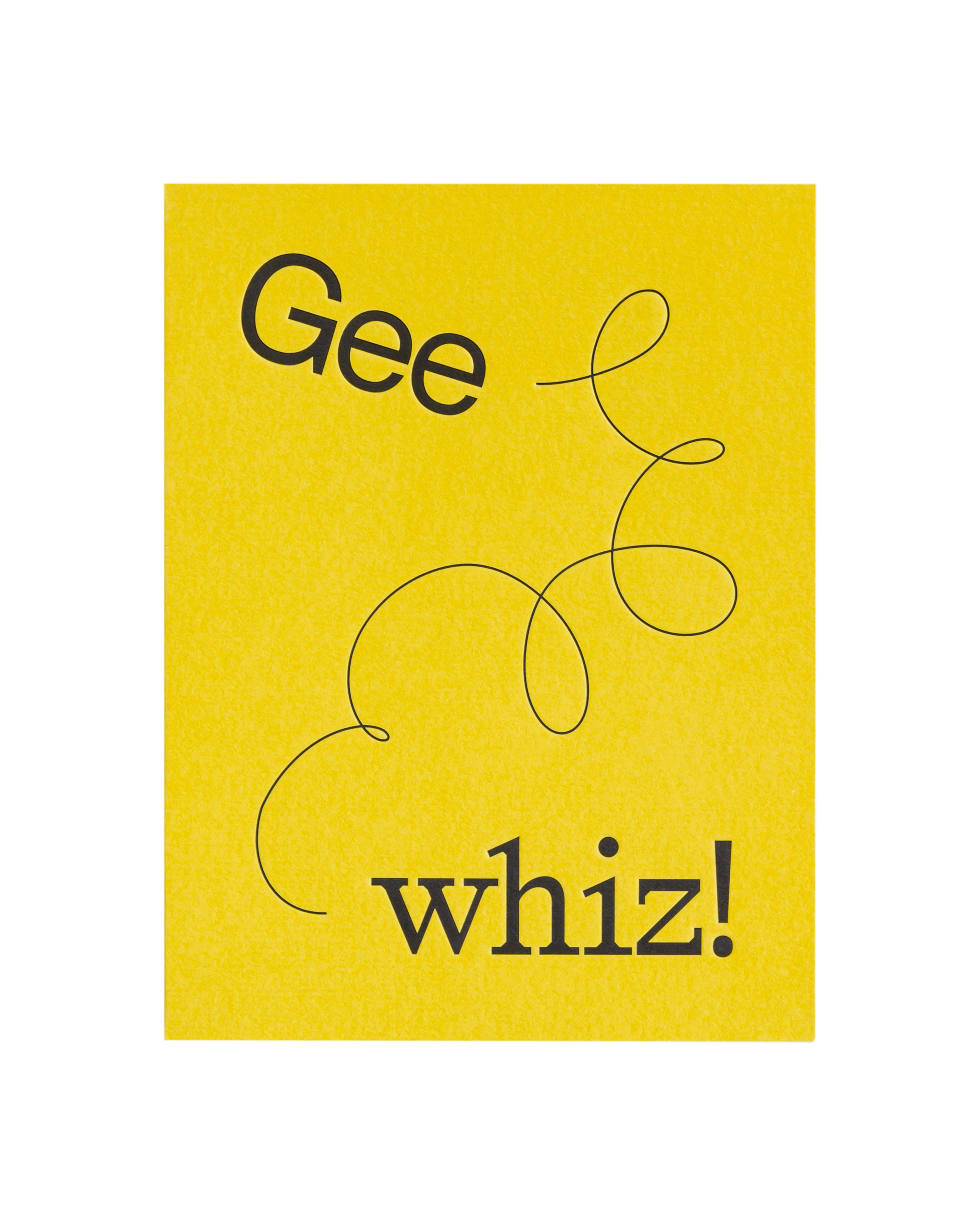 Front view of greeting card