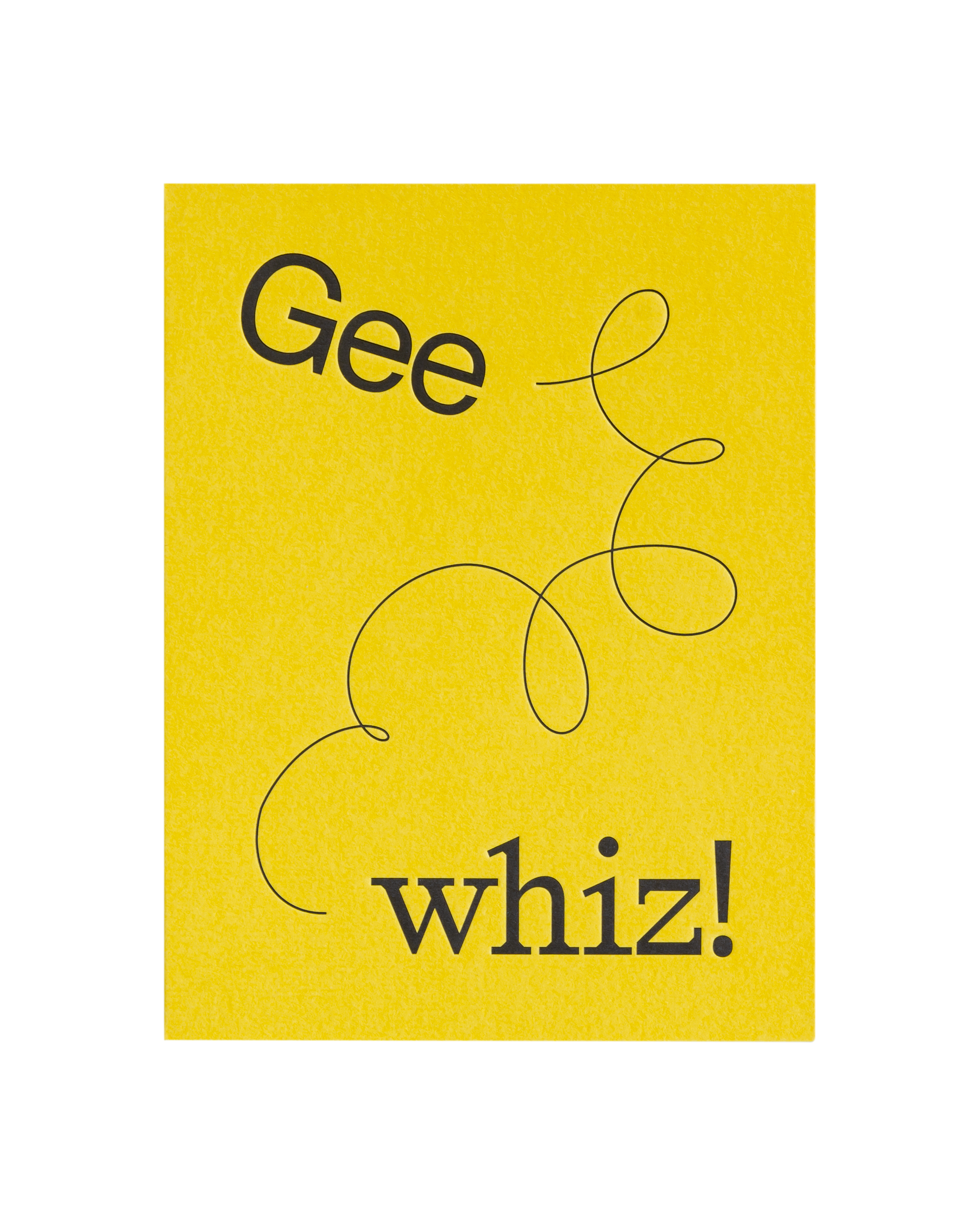 Front view of greeting card
