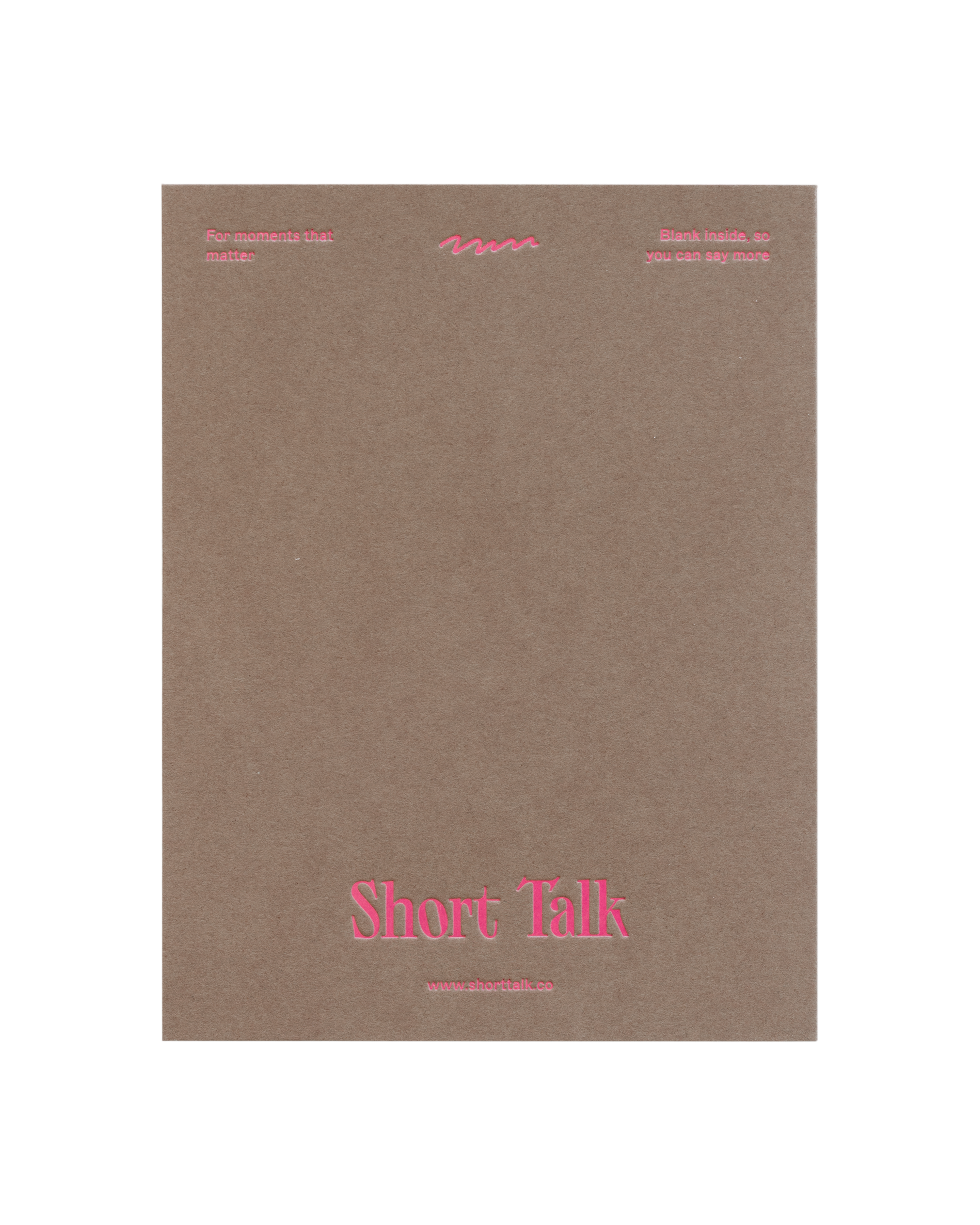 Back of greeting card