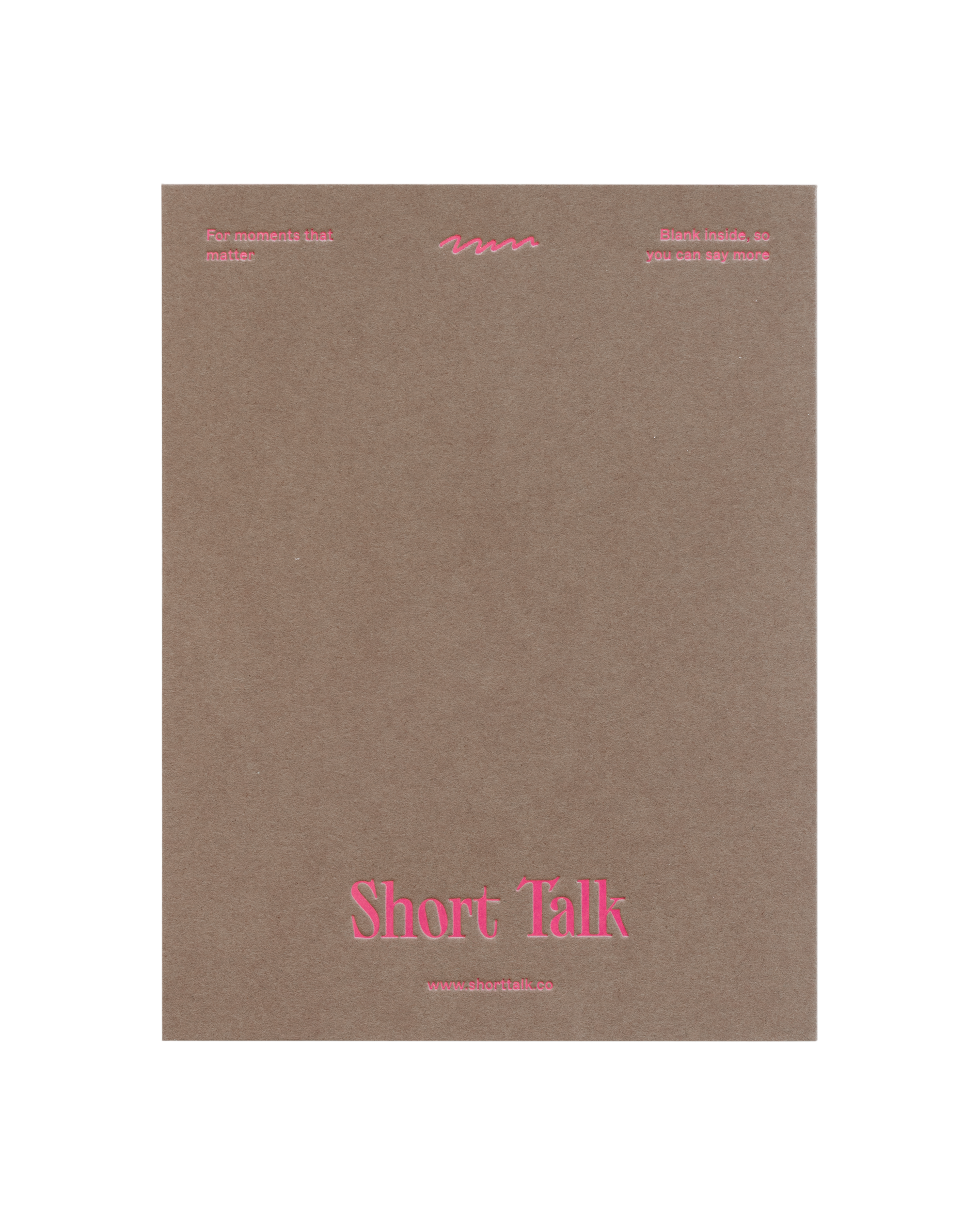 Back of greeting card