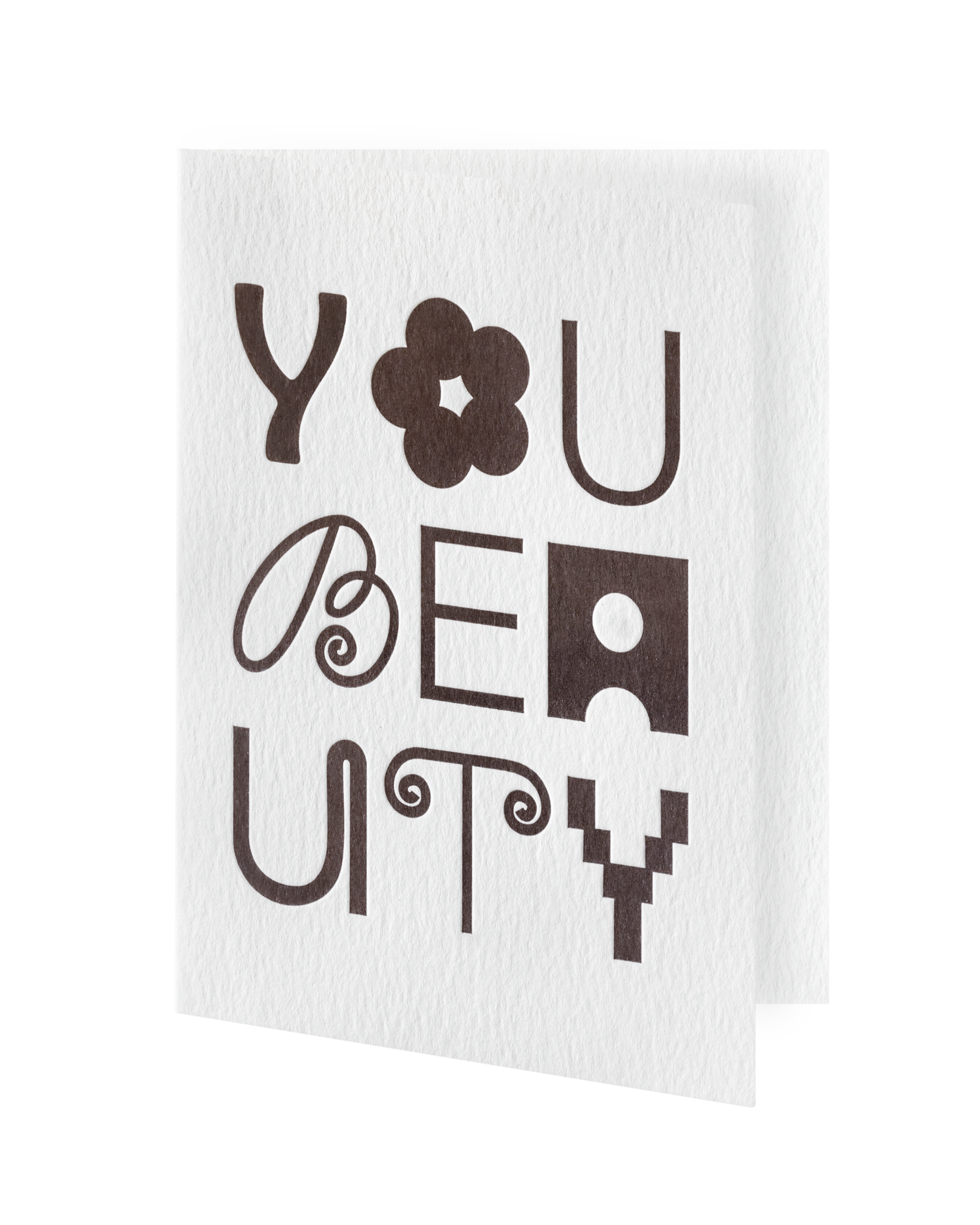 Greeting card slightly ajar