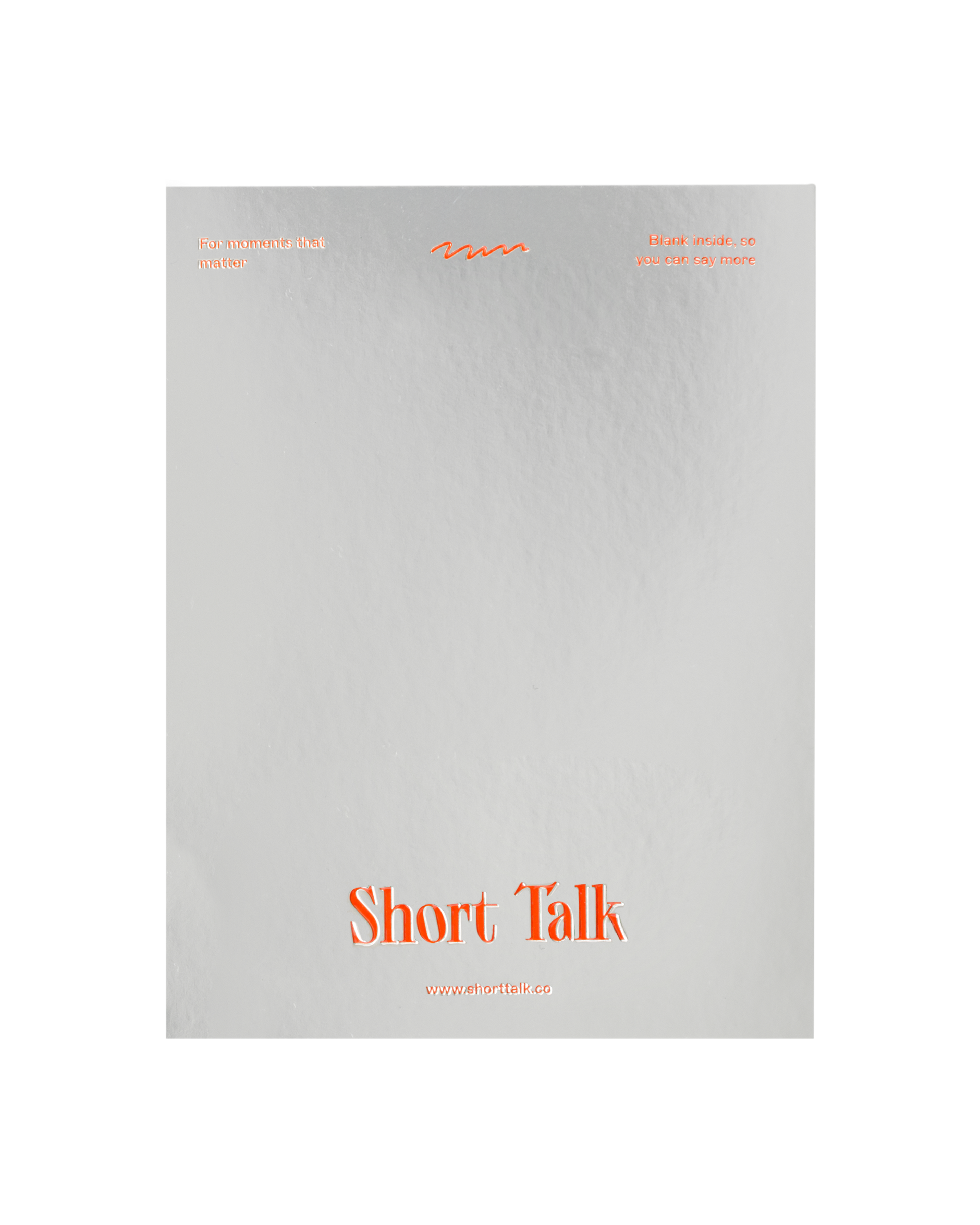 Back view of greeting card