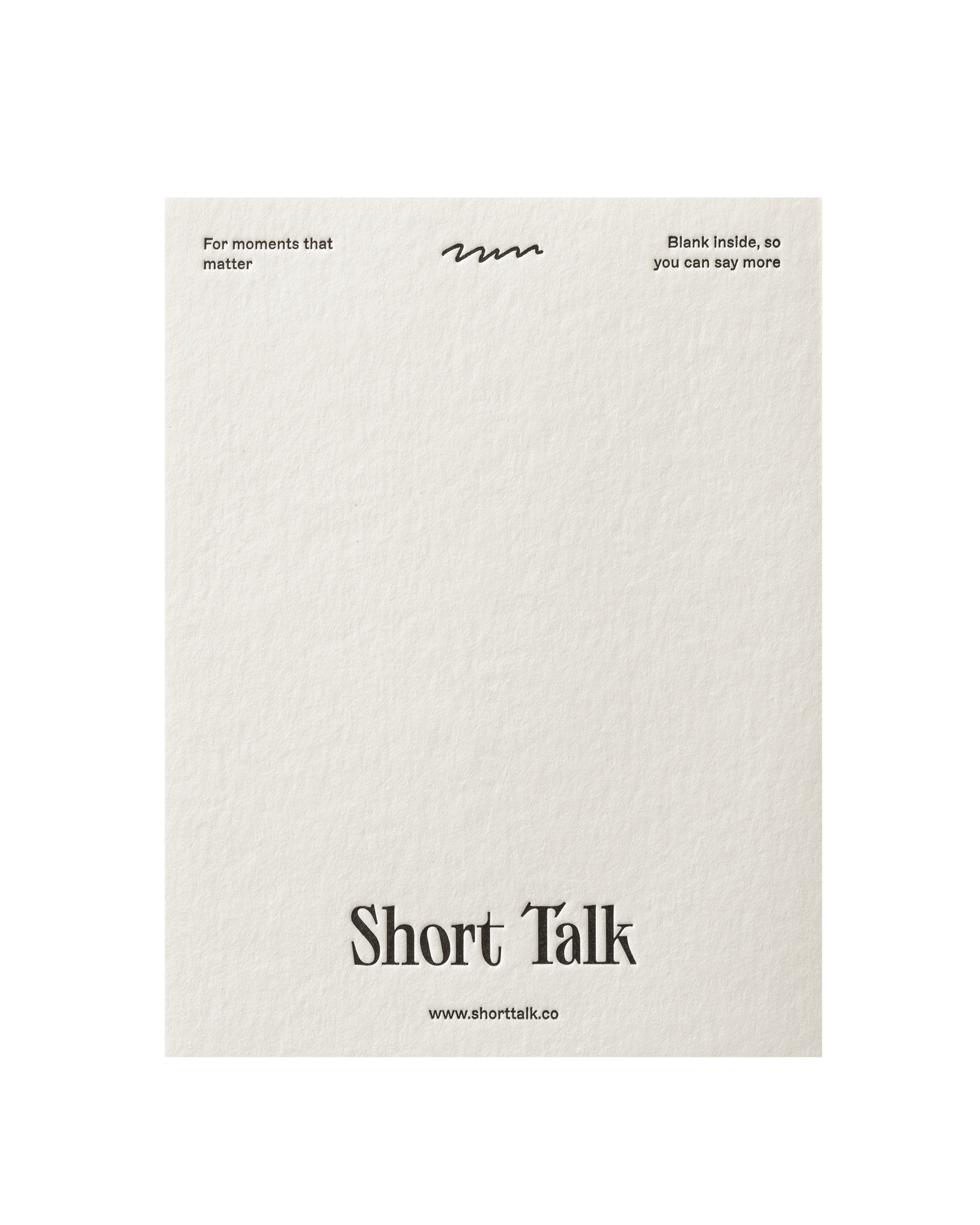 Back view of greeting card