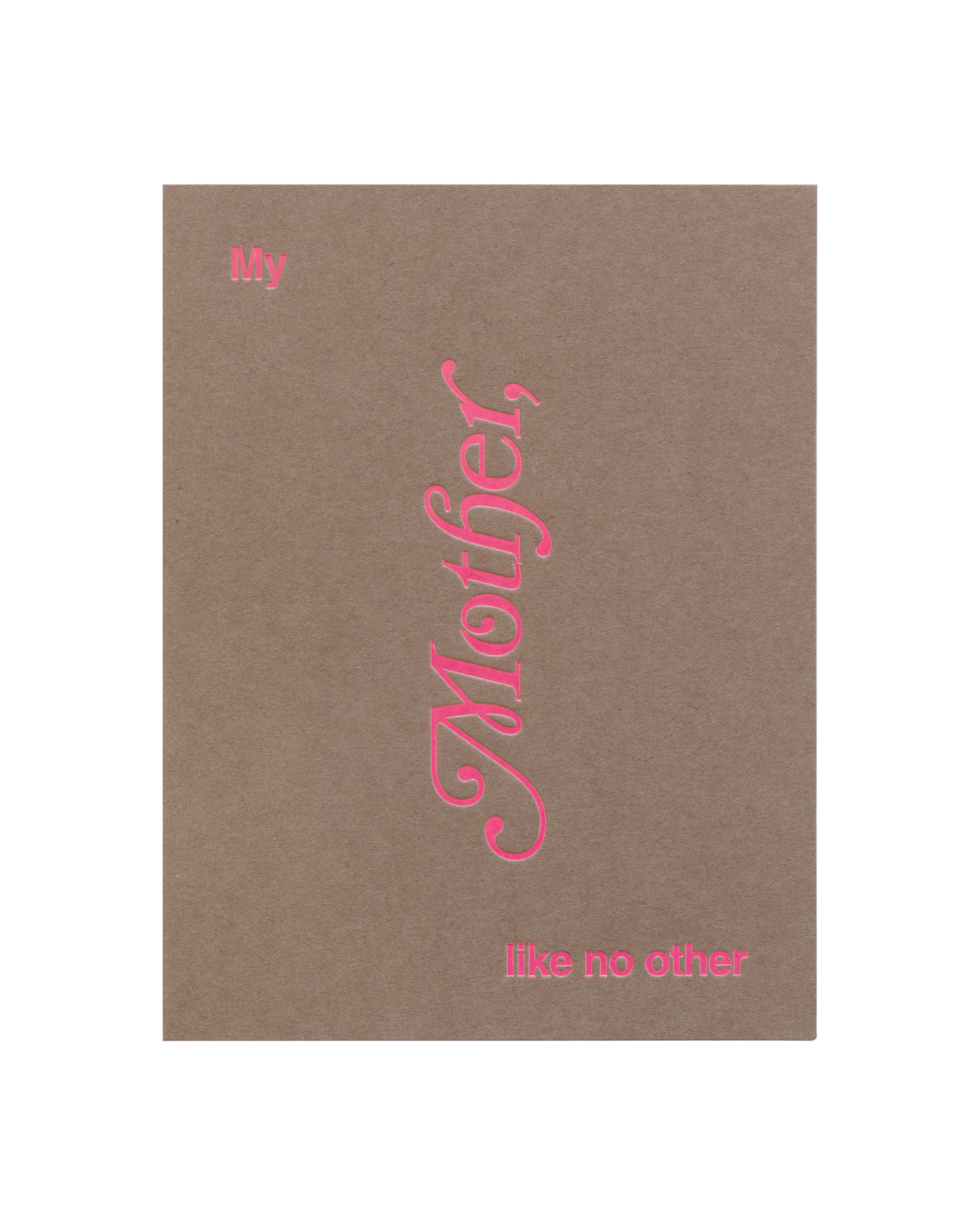 Front view of greeting card