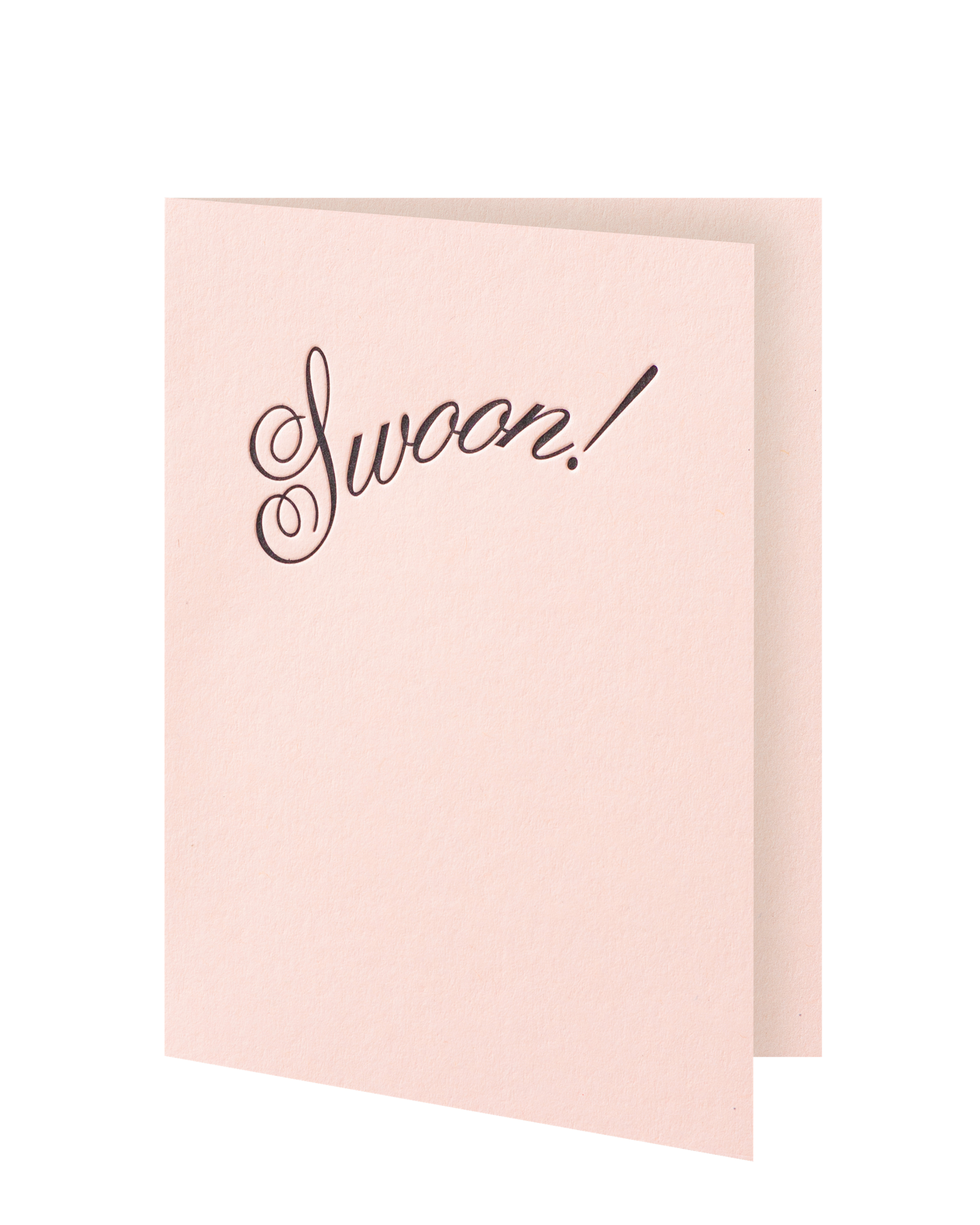 Greeting card slightly ajar