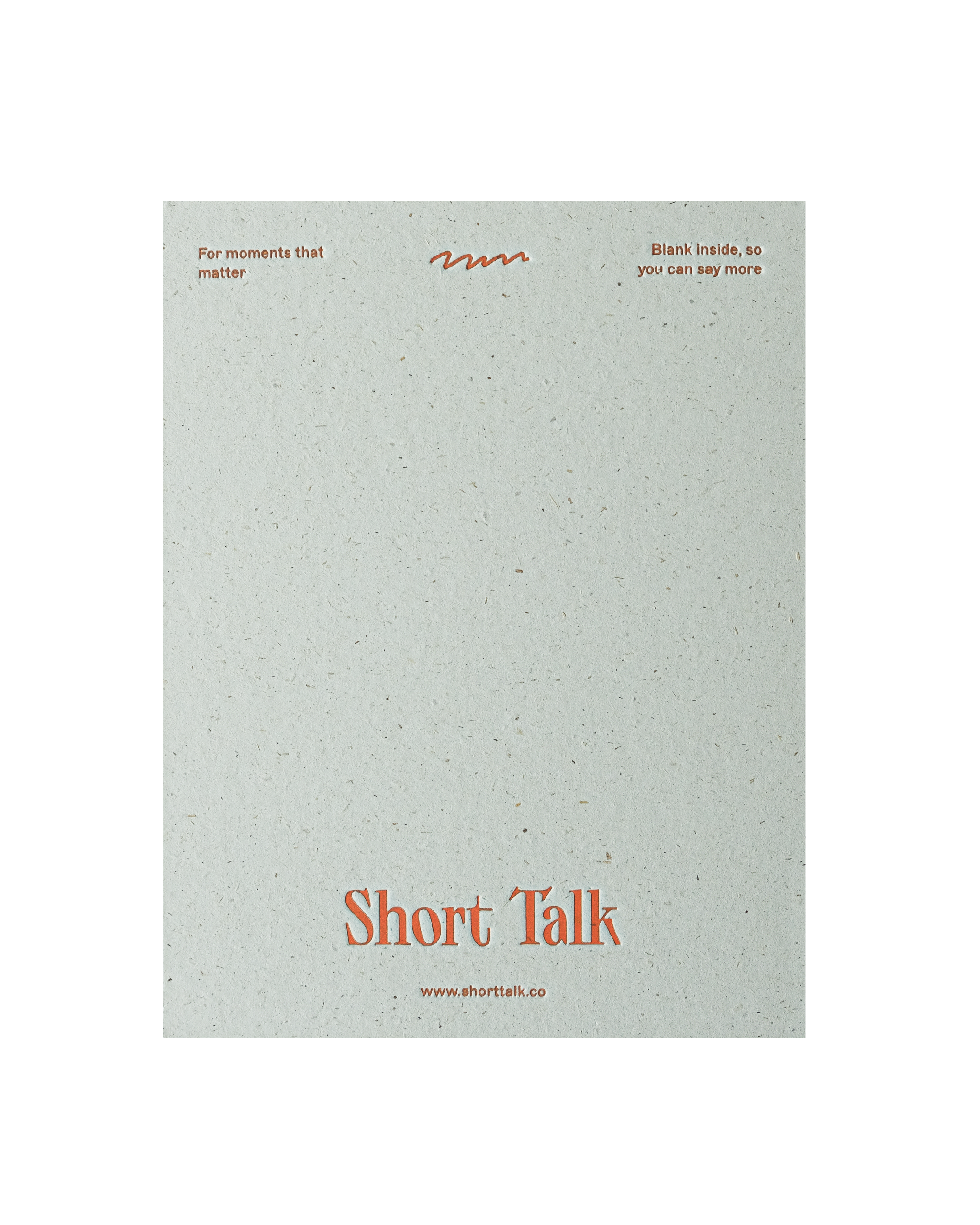 Back of greeting card