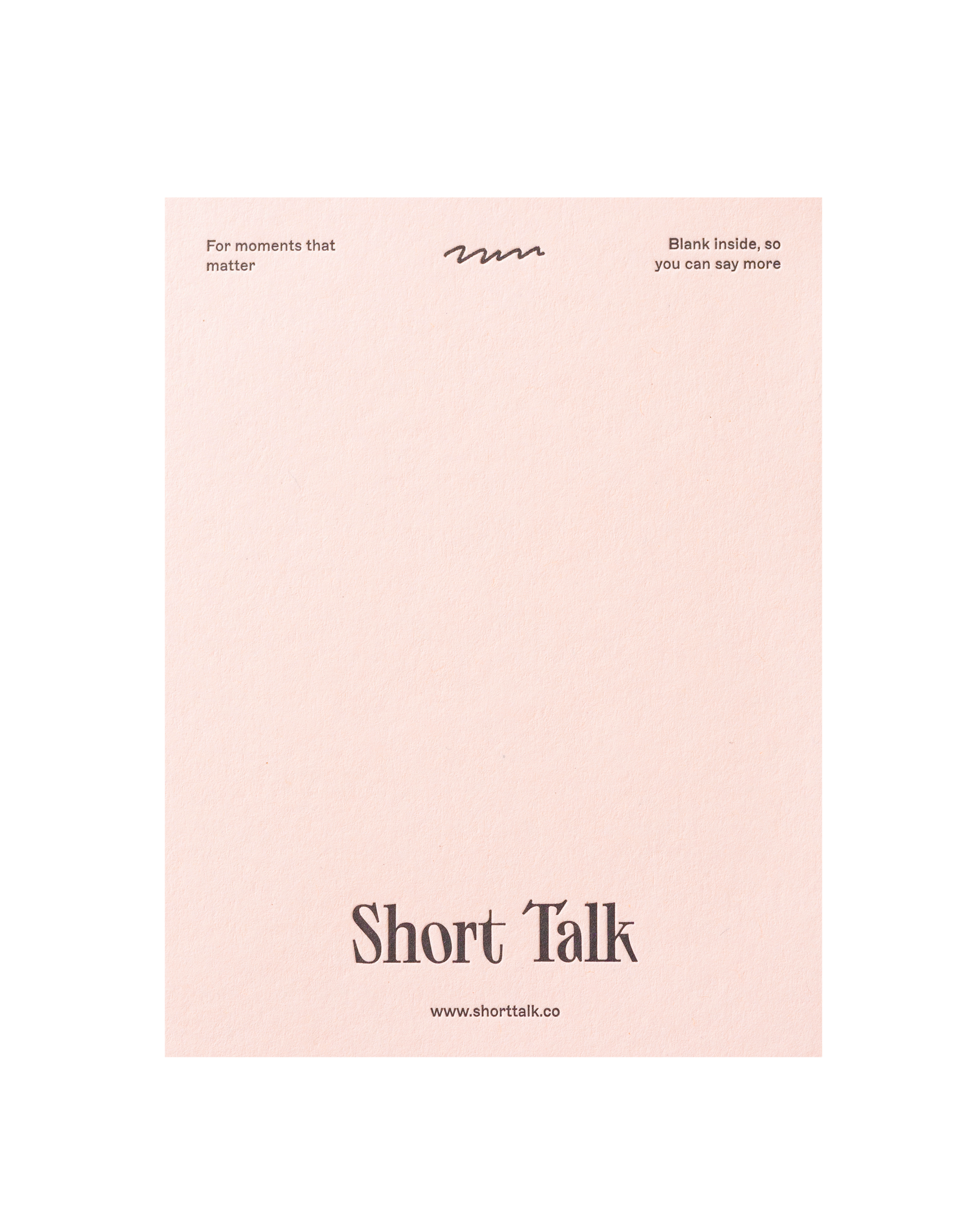 Back view of greeting card